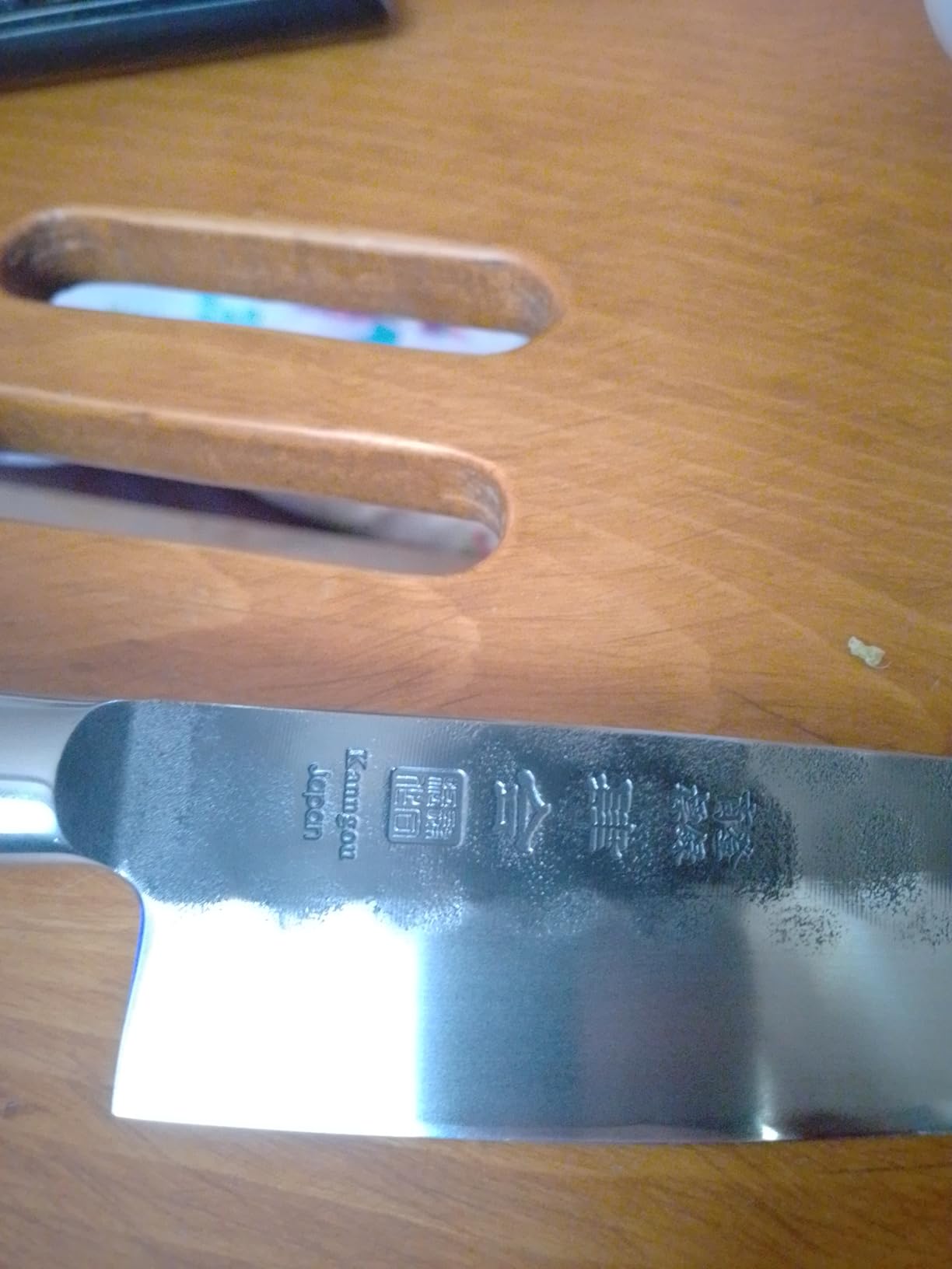 kanngou 8 Inch Chef Knife, Japanese Chefs Knife Black Forged Kitchen Knife with AUS-8 Alloy Steel and Full Tang Pakkawood Handle, Christmas Gift with Premium Box customer photo 2