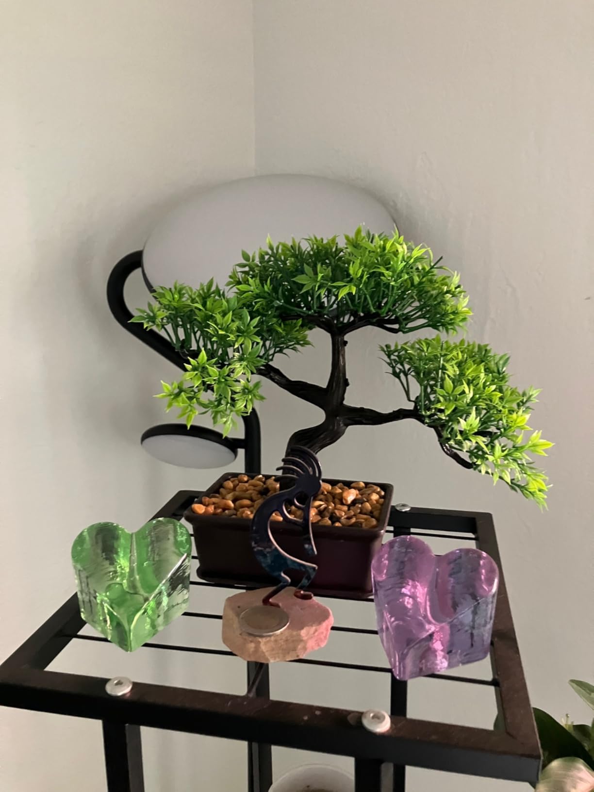 Der Rose 8 Inch Fake Plants Artificial Bonsai Tree Ficus for Home Office Desk Table Shelf Japanese Zen Decor Indoor customer photo 2
