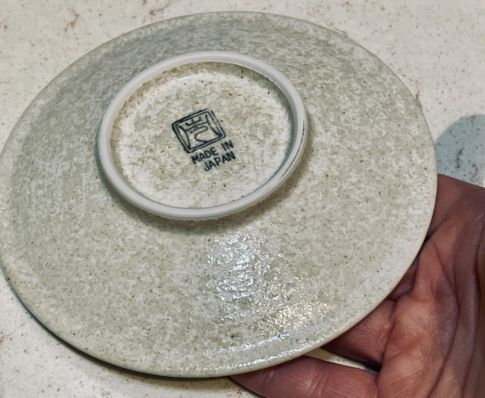 Mino Ware Ceramic Plates Set of 5, 5.5-Inch Japanese Small Appetizer & Dessert Dishes, Handcrafted Blue Watercolor Glaze Design, Microwave & Dishwasher Safe, Made in Japan customer photo 4