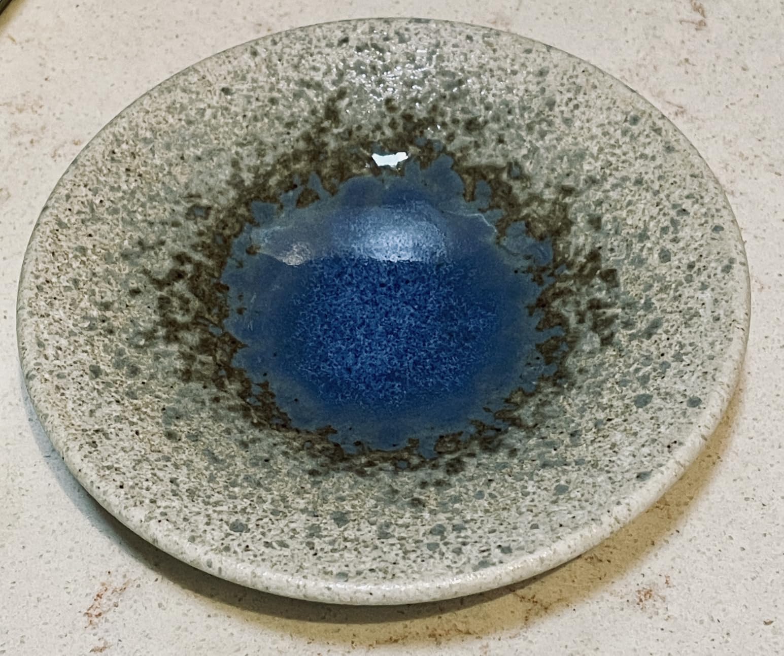 Mino Ware Ceramic Plates Set of 5, 5.5-Inch Japanese Small Appetizer & Dessert Dishes, Handcrafted Blue Watercolor Glaze Design, Microwave & Dishwasher Safe, Made in Japan customer photo 5