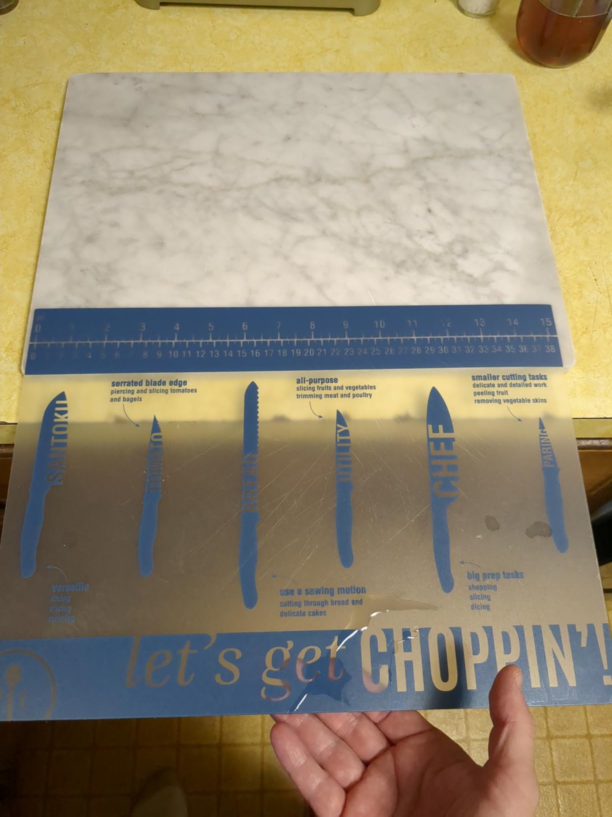 Italian Carrara White Marble Cutting Board for Kitchen 12x16 In - Stone Cutting Board, Pastry Board for Baking, Cheese & Charcuterie, Granite-Like Durable and Elegant Food Preparation customer photo 1