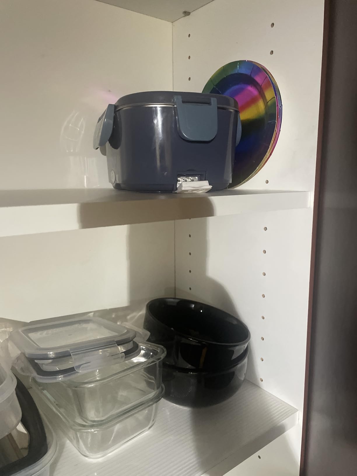 SOHIDA 1.8L+0.5L Heated Lunch Box for Men, 80W Electric Lunch Box with Long-handled Utensils for Adults, 12V/24V/110V Lonchera Eléctrica Portátil customer photo 2