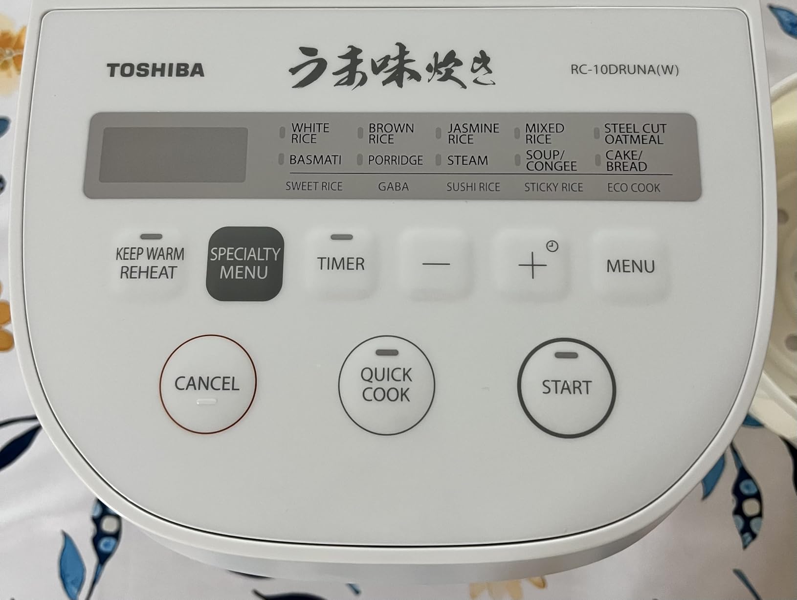 TOSHIBA OriginTaste Rice Cooker 5.5-Cup Uncooked, Fuzzy Logic, 15-in-1 Functions, Digital Display, Delay Timer, Keep Warm, Nonstick Inner Pot, White customer photo 2