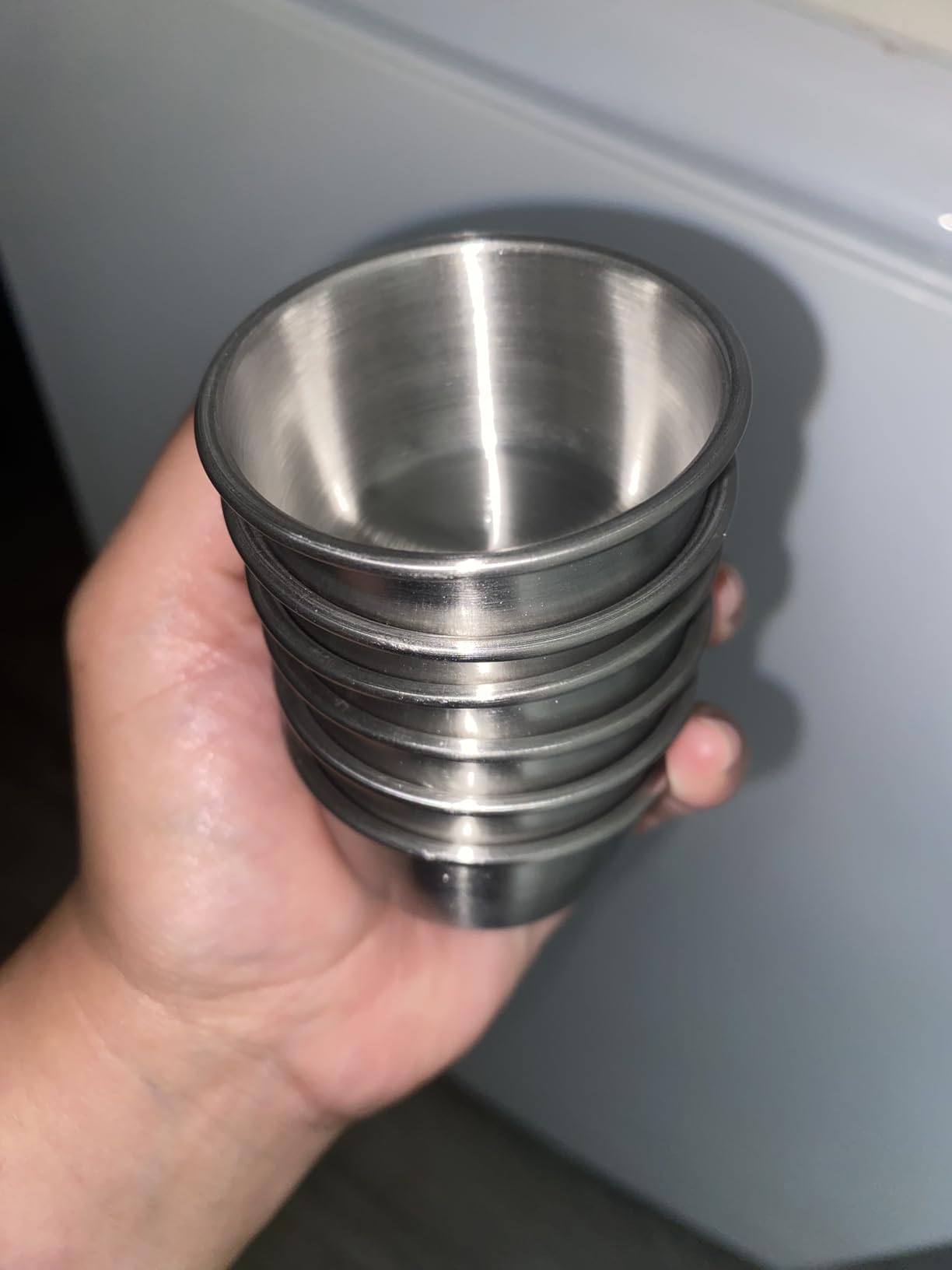 LIEMAND 6x1.6 oz Salad Dressing Container to Go, Leakproof Reusable Stainless Steel Small Container with Lid,Sauce Containers for Lunch box,Picnics,Travel,Office and Meal Prep customer photo 1