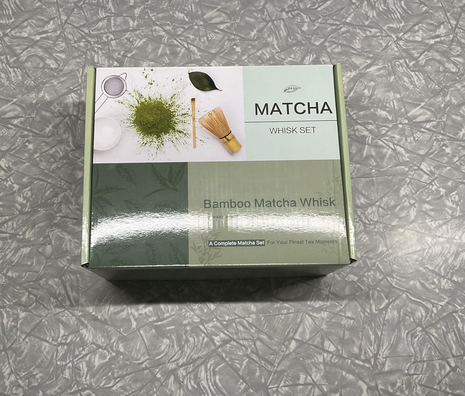 Matcha Whisk Set, Ceramic Matcha Bowl with Spout, Bamboo Whisk, Chasen Holder, Sifter, Traditional Scoop, Complete Tea Making Kit for Matcha Lovers, Beginner Starter Gifts for Women Men customer photo 2