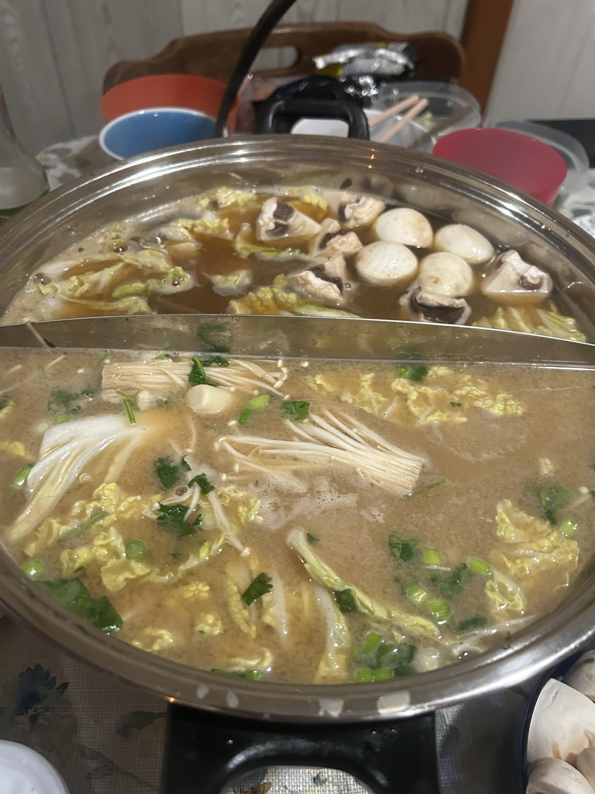 Sonya 5.1 L Electric Dual-Sided Shabu Shabu & Mongolian Hot Pot - Stainless Steel, Large Capacity for Family Meals & Hot Pot Parties customer photo 2