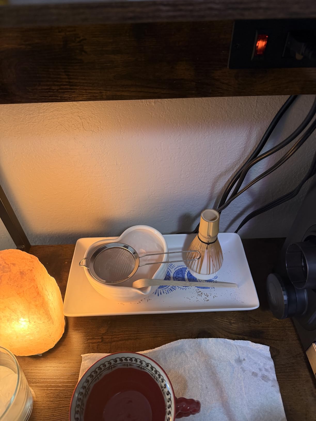 Rehny's Matcha Whisk Set | Complete Pink Matcha Set w/Heart-Shaped Bowl, Bamboo Whisk, Holder, Stainless Steel Sifter, Bamboo Scoop | Cute Gift Present Macha Kit Handmade Bowl | Macha Powder Tea Kit customer photo 1