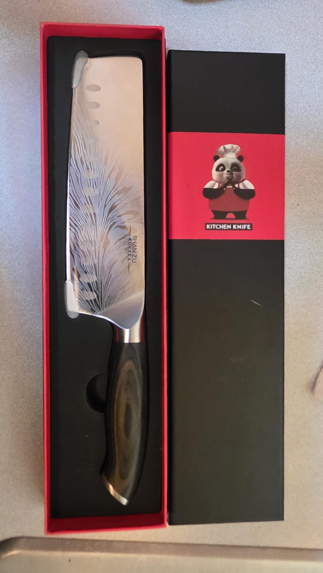 SHAN ZU 16 Pieces Knife Set, Knife Block Set in Powder Steel, Ultra Sharp Kitchen Knives Set, High Hardness Japanese Knife Set with Ergonomic Pakkawood Handle, Chef Knives Set for Kitchen Cooking customer photo 1