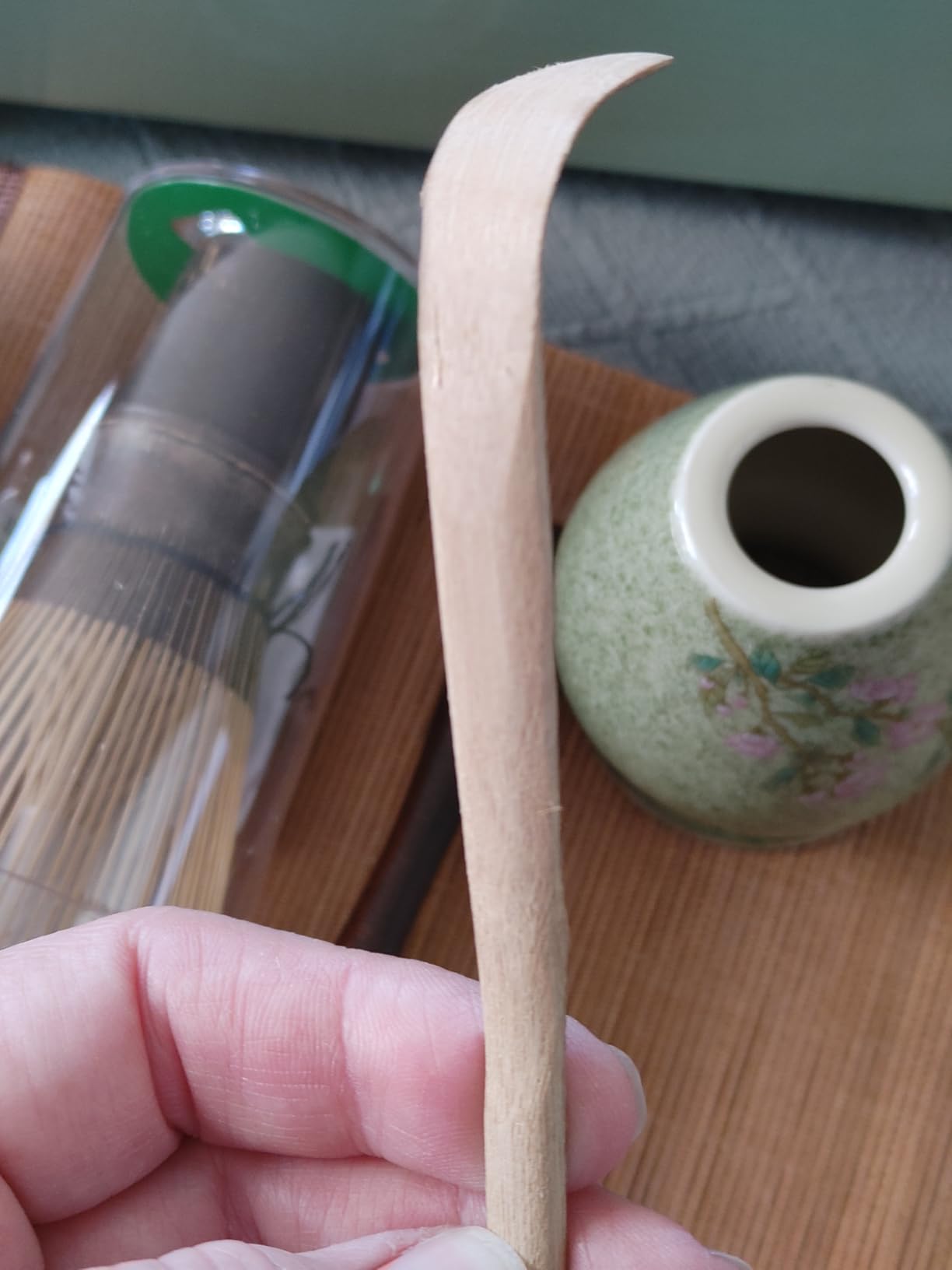 Matcha Whisk Set 7-Piece with Handmade Matcha Bowl & 100-Prong Purple Bamboo Whisk (Chasen), Complete Matcha Kit with Holder, Scoop & Rest, Bamboo Tea Mat, Gift-Ready Matcha Set customer photo 1