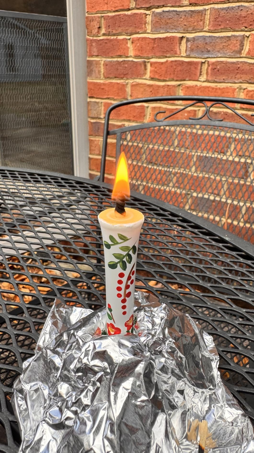IPPINKA Japanese E-Rosoku Candles, Set of 5 - 100% Organic Vegetable Haze Wax, Hand-Painted Floral Designs, Dripless, Smokeless, Handmade in Japan customer photo 1