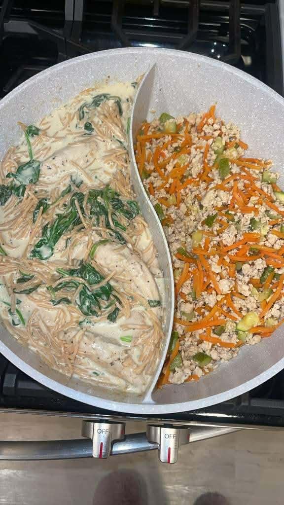 7-QT Shabu Shabu Hot Pot with Divider Double Flavor Divided Stockpot with Glass Lid Dual Sided Soup Cookware for Induction Cooktop Gas Stove Hot Burner customer photo 1