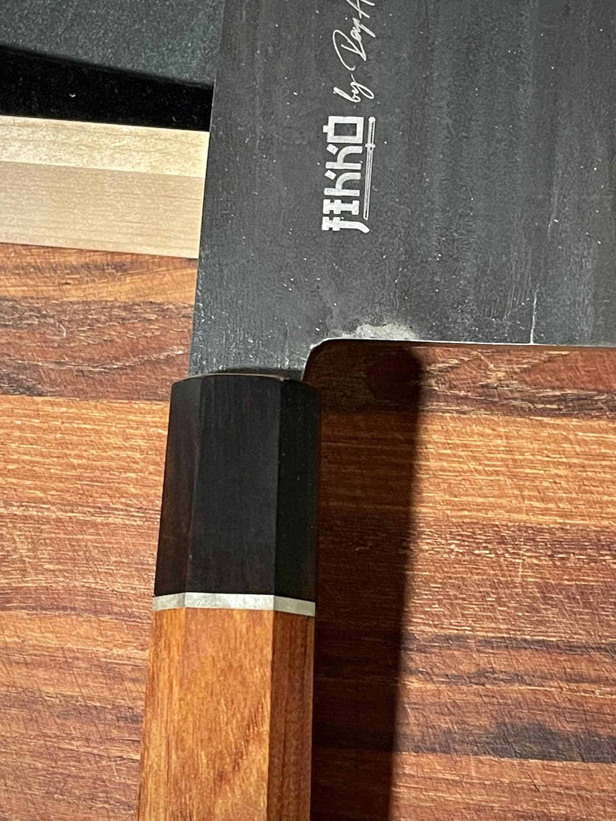 Jikko Heritage Edition - Chukabocho #2 Japanese Cleaver Knife | Hand-Forged AUS-8 Steel Butcher Knife with Ebony & Rosewood Handle - Heavy-Duty Meat & Vegetable Cleaver with 3x Edge Retention customer photo 2