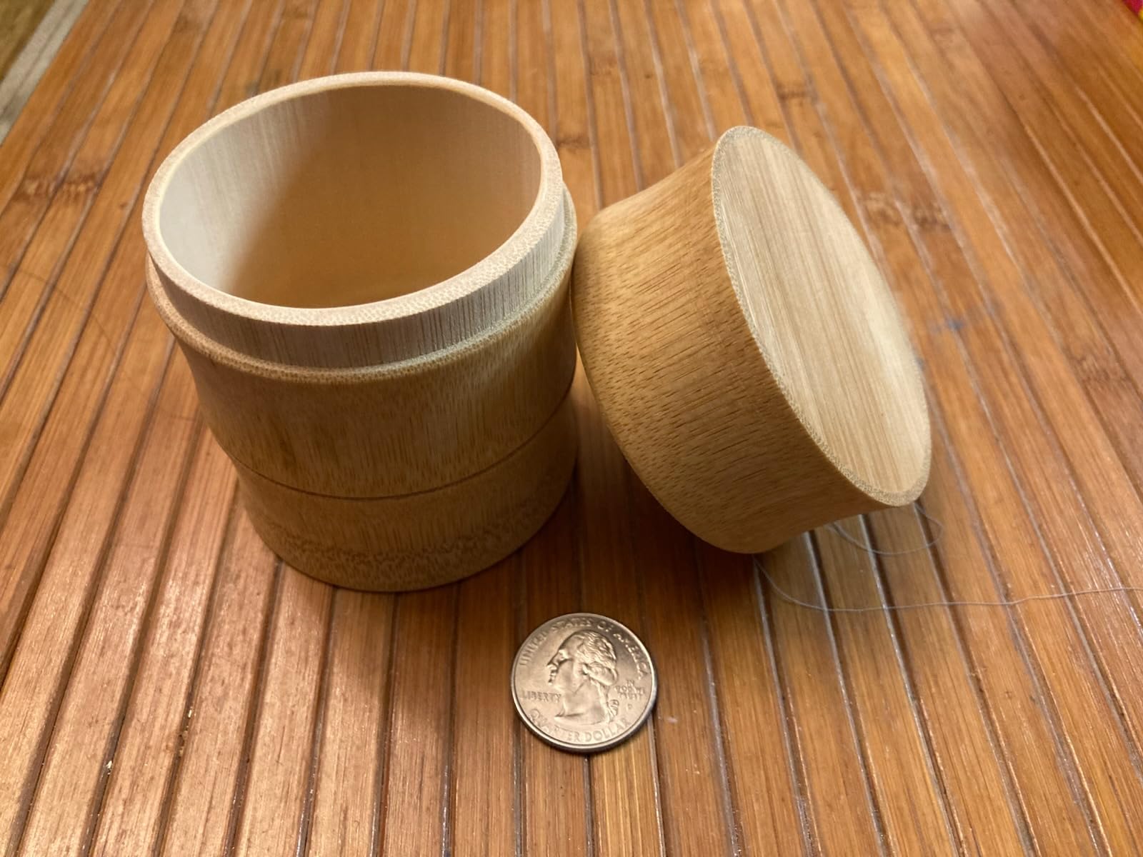 Artcome Bamboo Matcha Powder Jar, Small Joint Design, Natural Bamboo Storage Container for Matcha Powder & Tea Leaf, Airtight & Stylish for Matcha Powder Storage customer photo 1