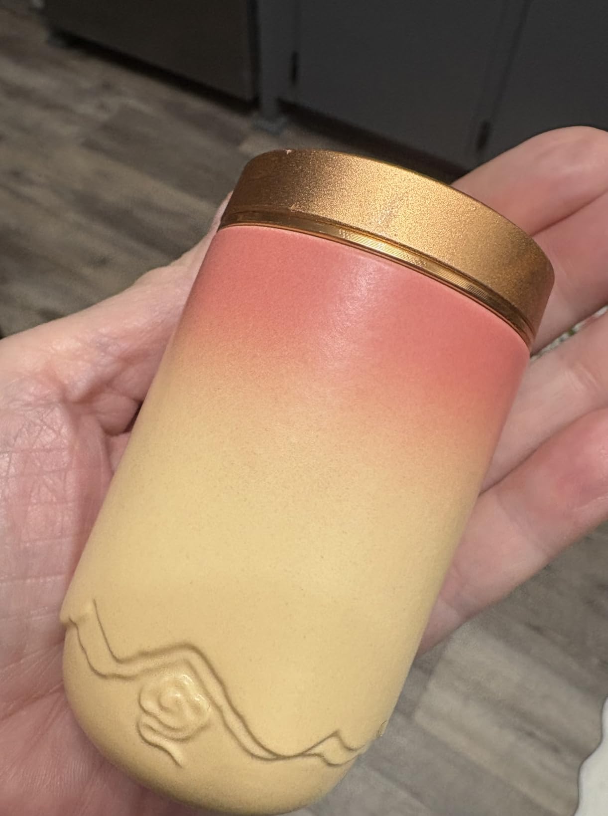 Artcome Pink Ceramic Matcha Powder Jar with Lid, Matcha Powder Container for Kitchen & Tea Lovers, Storage Container for Matcha Powder & Tea Leaf, Airtight & Stylish for Matcha Powder Storage customer photo 1