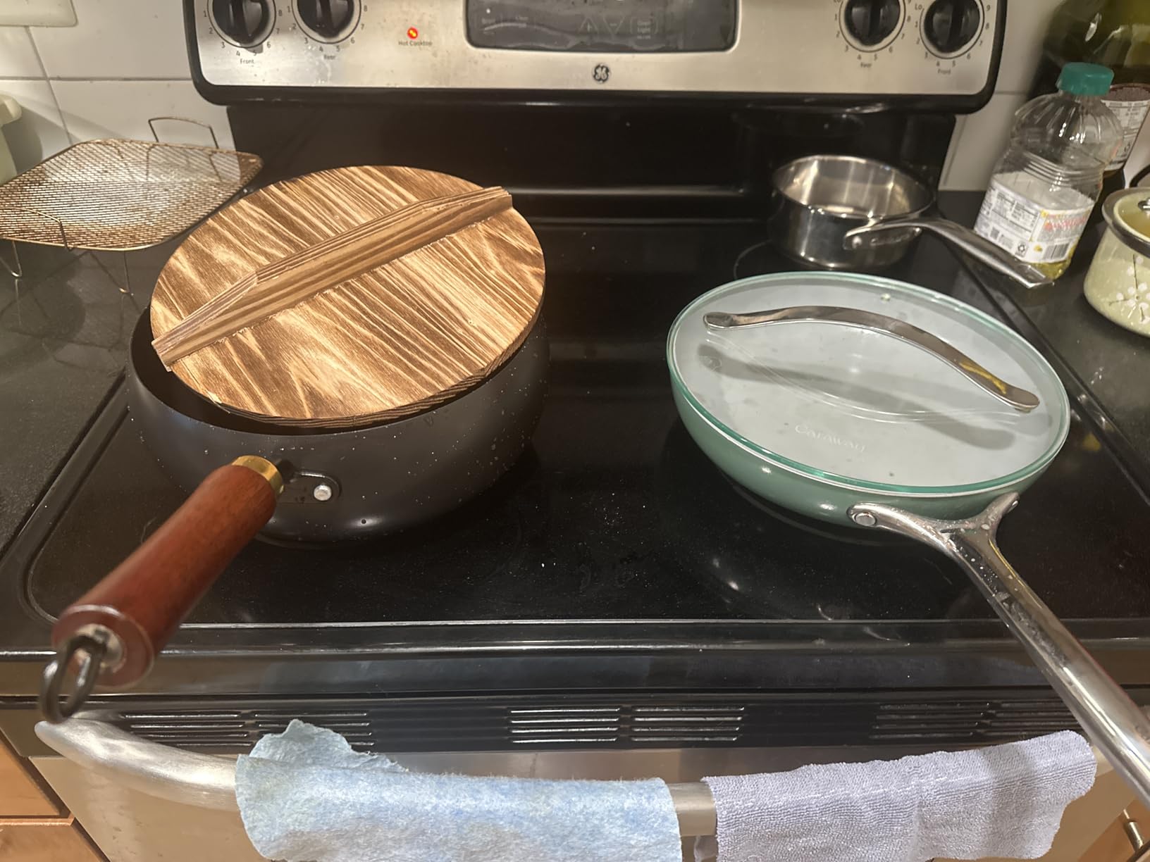 Suntuup Japanese Iron Pan, Uncoated Thick Iron Pot, Hand-Forged Non-Stick Stir Fry Pans Without Chemical Coating, Durable Rust-Free Flat Bottom Pan customer photo 1