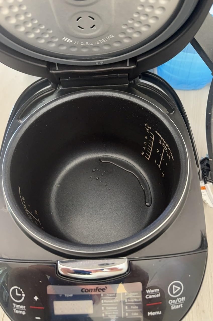COMFEE' Rice Cooker, Japanese Large Rice Cooker with Fuzzy Logic Technology, 11 Presets, 10 Cup Uncooked/20 Cup Cooked, Auto Keep Warm, 24-Hr Delay Timer customer photo 2