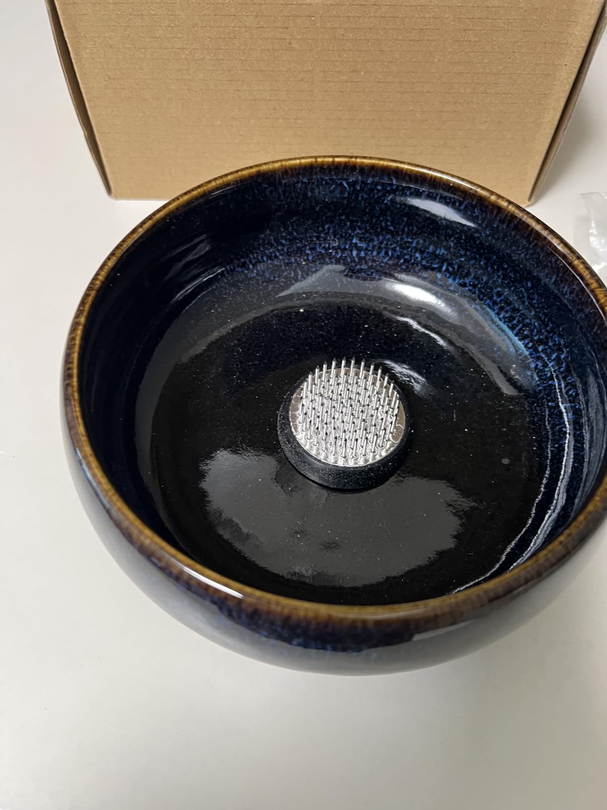 Water Lotus Bowl Planter Kit - Japanese Compote Bowl Ikebana Vase Set w/ 1.8