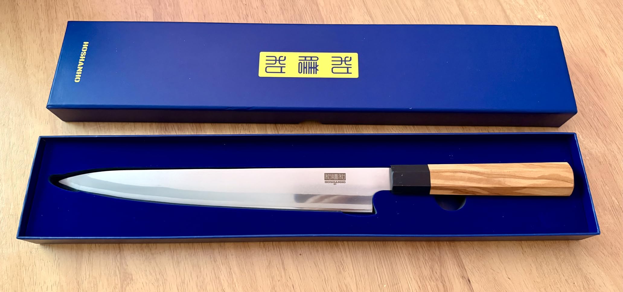 HOSHANHO Sushi Knife 10 Inch, Japanese High Carbon Steel Sashimi Knife, Ultra Sharp Yanagiba Knives, Kitchen Knives for Fish Filleting with Olive Wood Handle customer photo 2