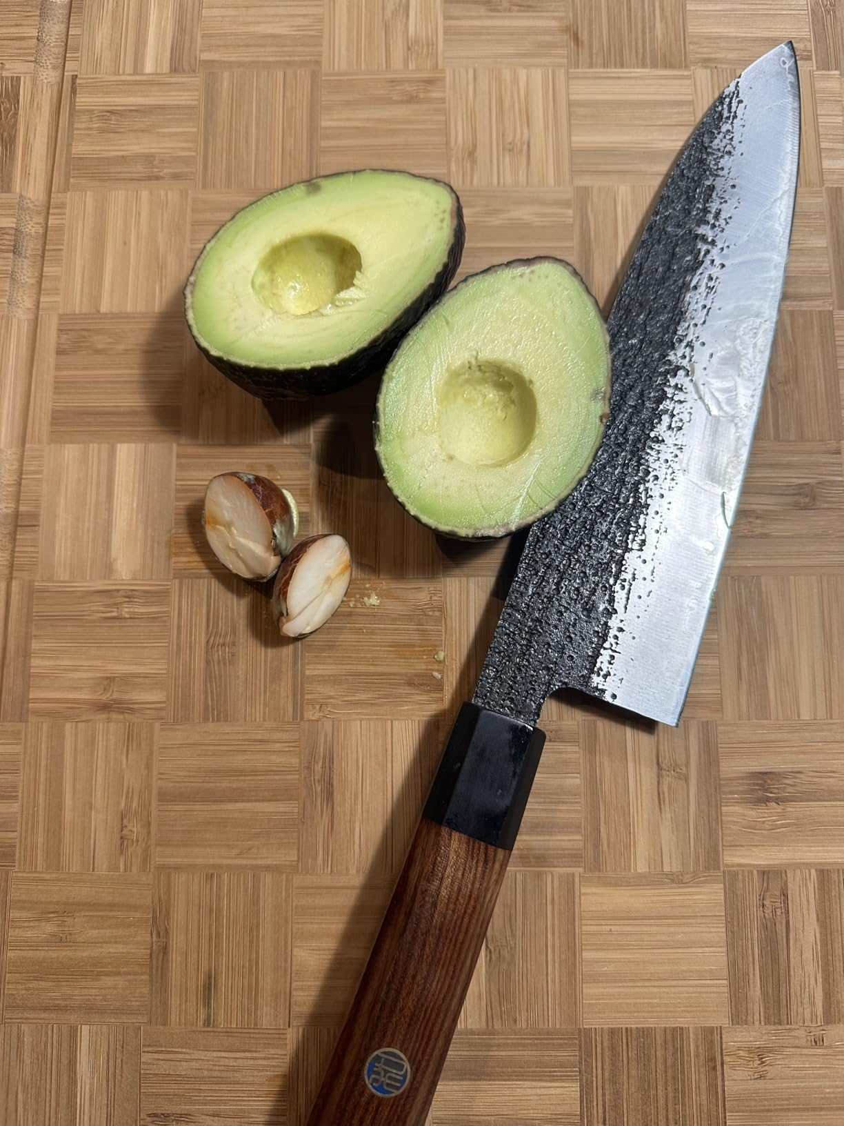 HOSHANHO 8 Inch Chef Knife, 9 Layers 10CR15MOV High Carbon Steel Kitchen Knife, Japanese Professional Gyuto Chefs Knives with Octagonal Rosewood Handle customer photo 2