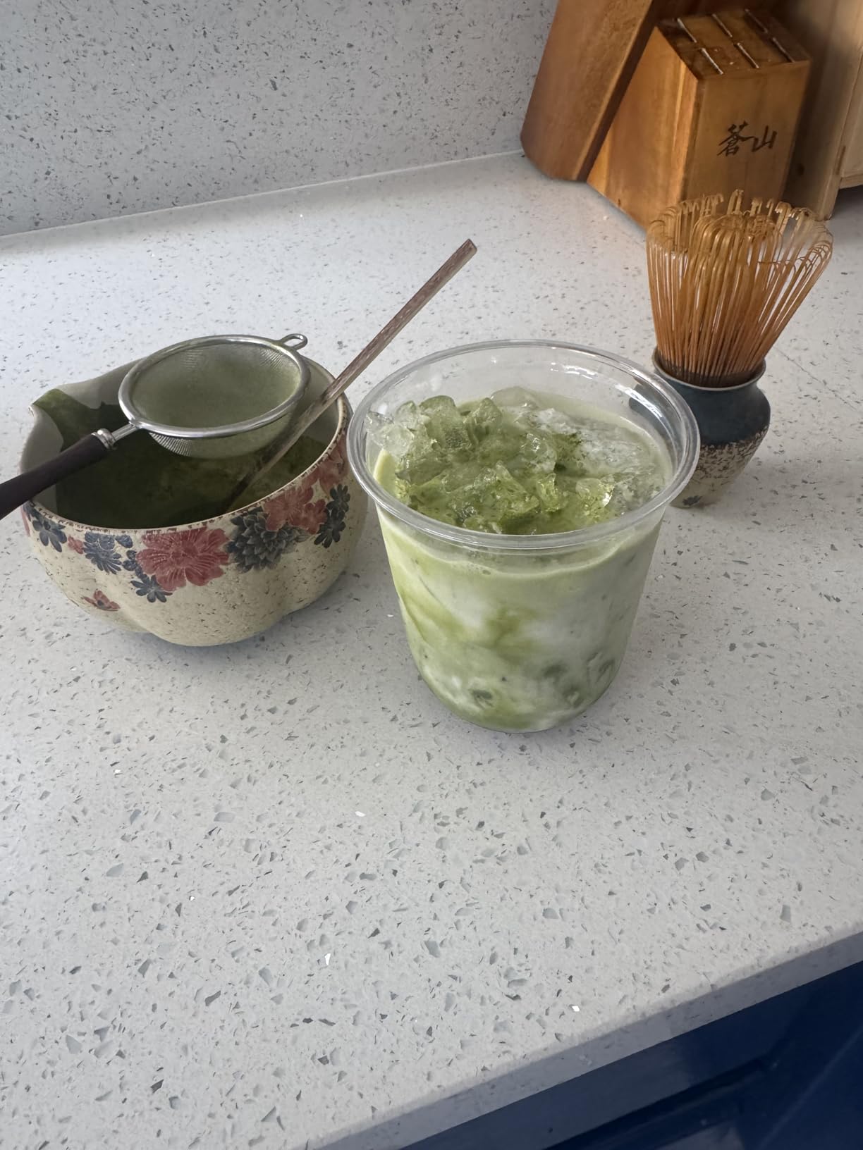 Matcha Whisk Set, 7-Piece Matcha Kit with Ceramic Bowl, Bamboo Whisk, Scoop, Sifter, Holder & Bamboo Mat - Premium Matcha Tea Set for Beginners & Matcha Lovers, Gift Ready customer photo 2