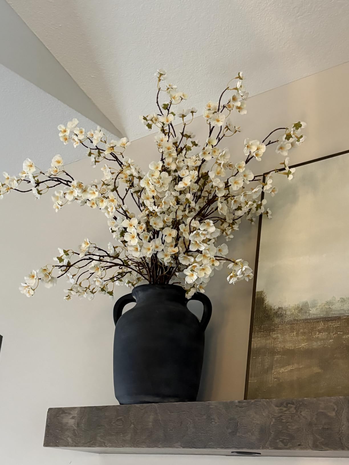 White Cherry Blossom Branches - 6 Pcs 33.5
