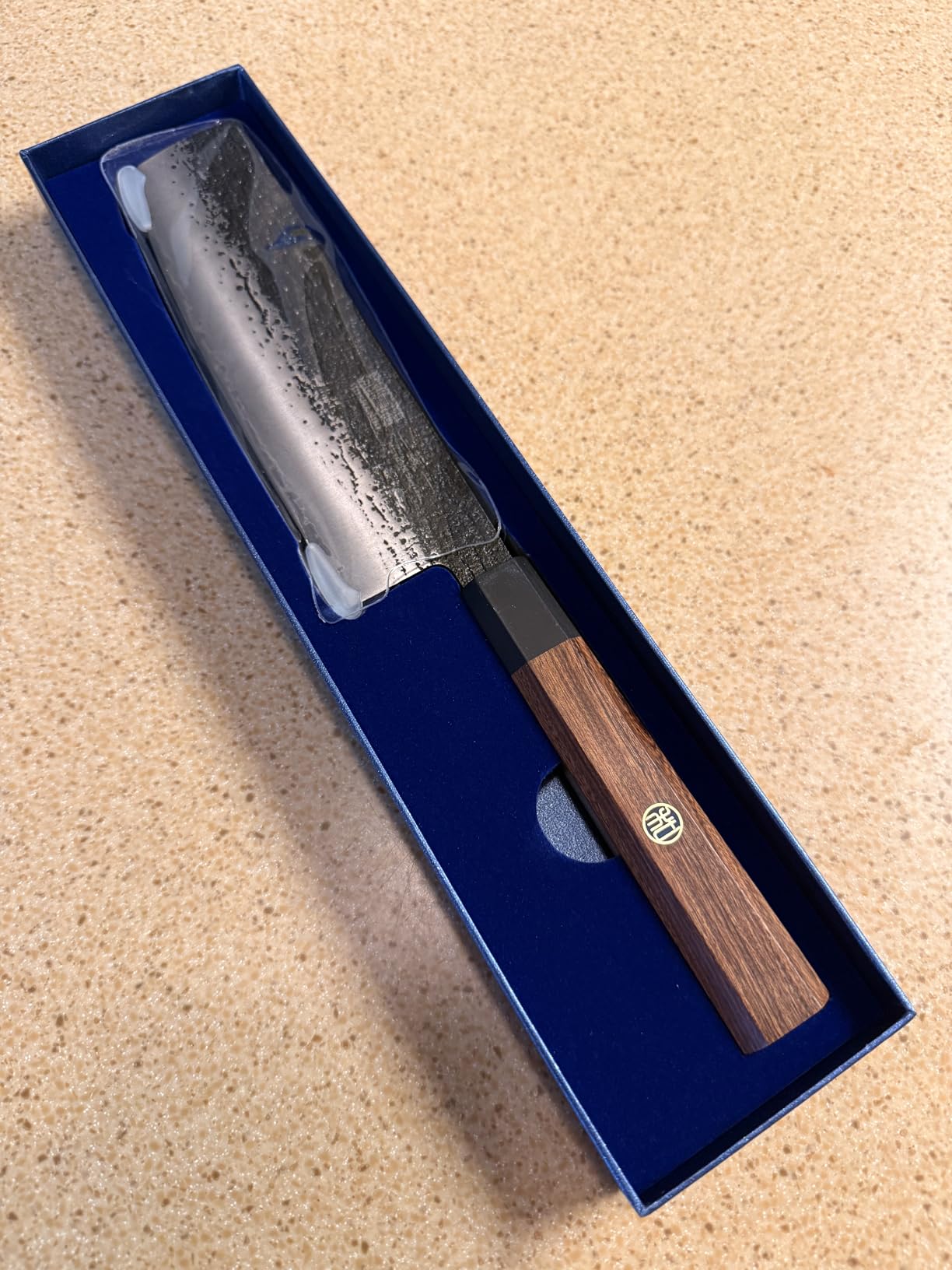 HOSHANHO 7 Inch Nakiri Knife, Japanese High Carbon Steel Vegetable Cleaver Knife, Professional with Ergonomic Rosewood Handle customer photo 2