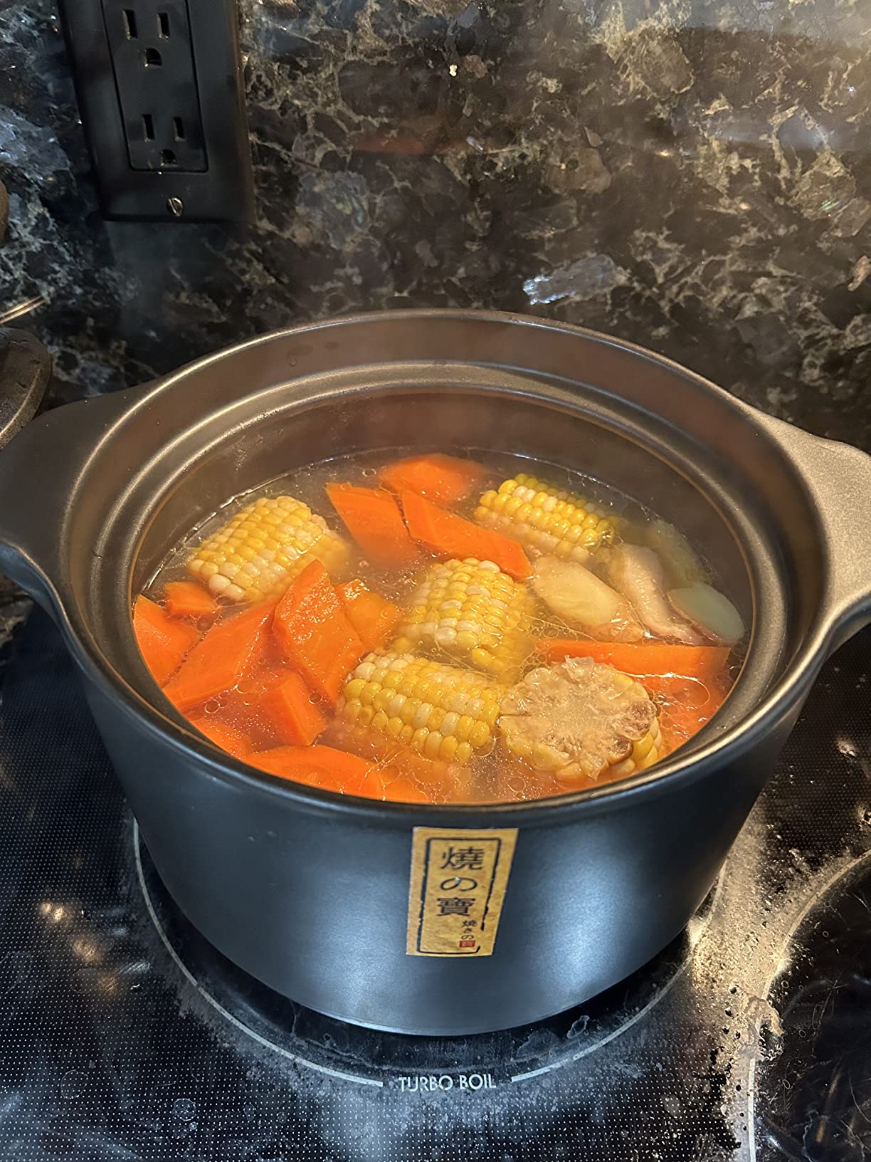 Ceramic Cooking Pot 2.1QT - Authentic Japanese Donabe Clay Pot - Earthenware Stew Pot for Slow Cooking, Casserole with Green Lid, Healthy & Non Toxic customer photo 2