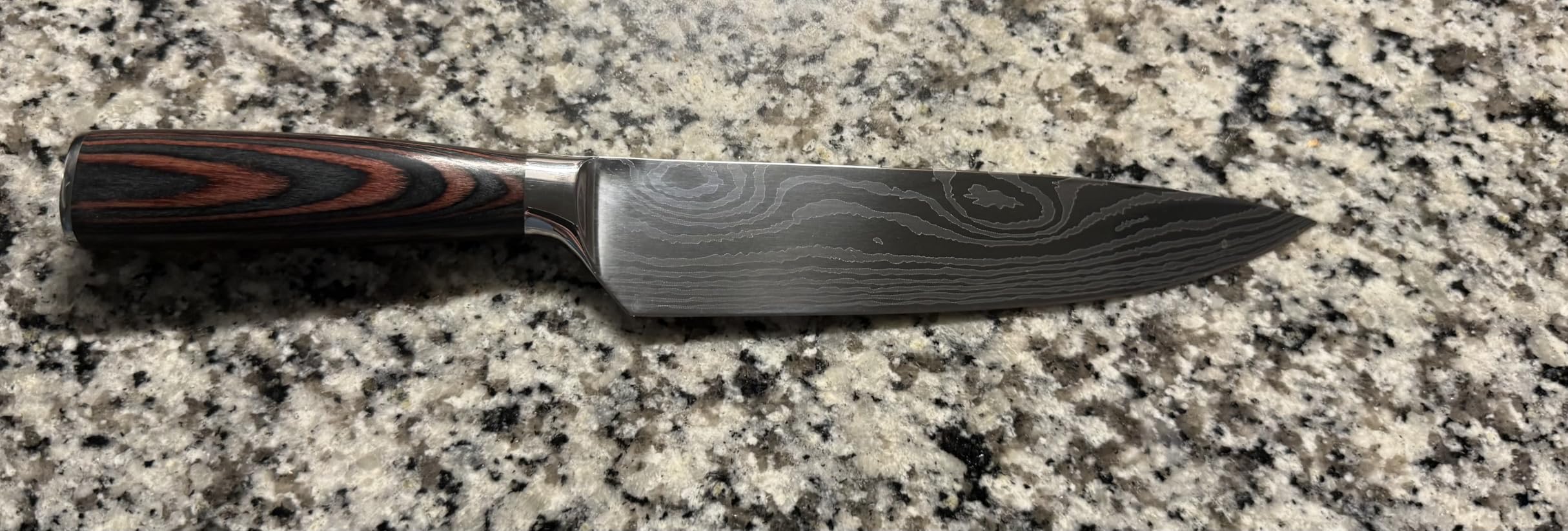 Chef Knife Professional Japanese AUS-10 Steel Core Kitchen Knife with Damascus Pattern, Razor Sharp 8 Inch Chefs Knife with Full-Tang Ergonomic Handle - Ideal for Home Cooks & Professional Chefs customer photo 1