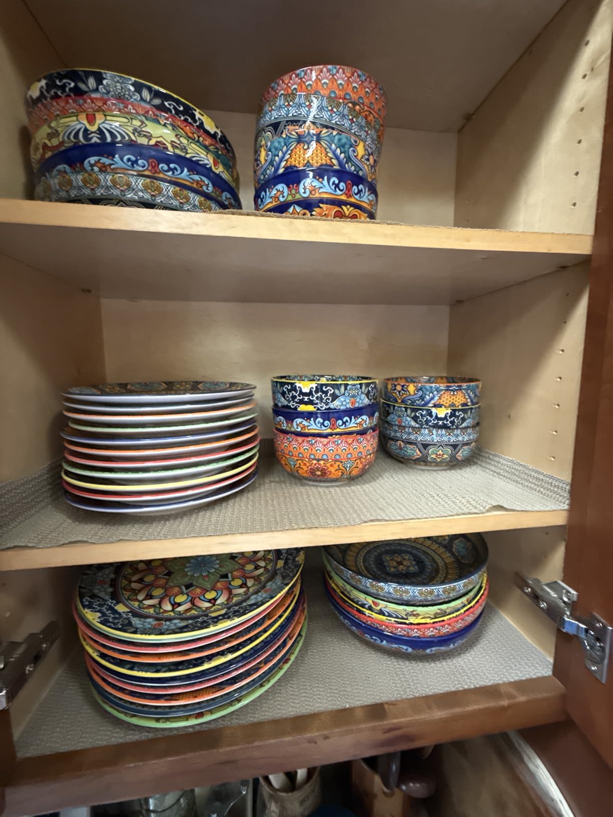 Plates and Bowls Sets,12-Piece Porcelain Dinnerware Set Service for 4, Bohemian Style Dishes Set for 4, Kitchen Dinner Set, Microwave and Dishwasher Safe, Scratch Resistant, Series KRVI customer photo 1