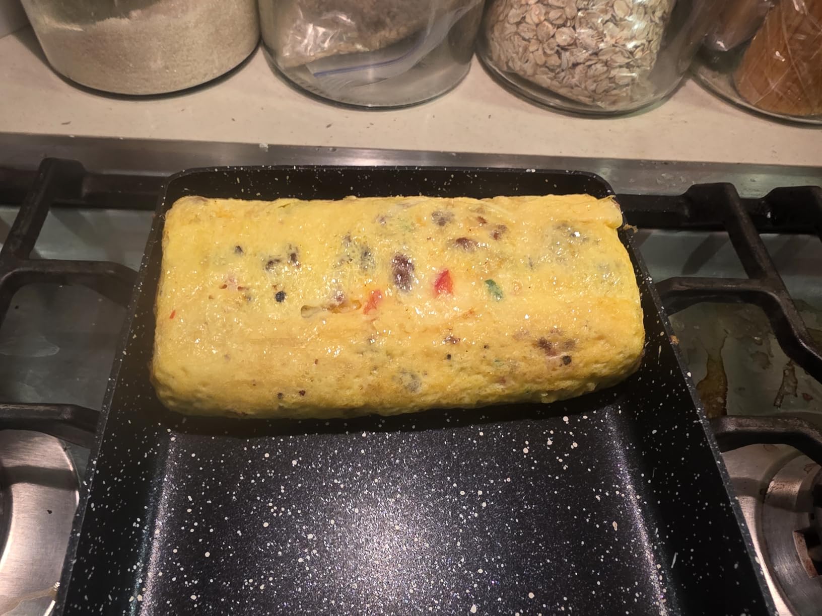 Tamagoyaki Pan Kits with Lid, Omelette Cast Pan Kit, Tamagoyaki Pans Cast Iron Maker with Lid, Nonstick Skillet with Wooden Handle, Includes Spatula, Mat, Knife, Sushi Accessories, Cooking Brush customer photo 1