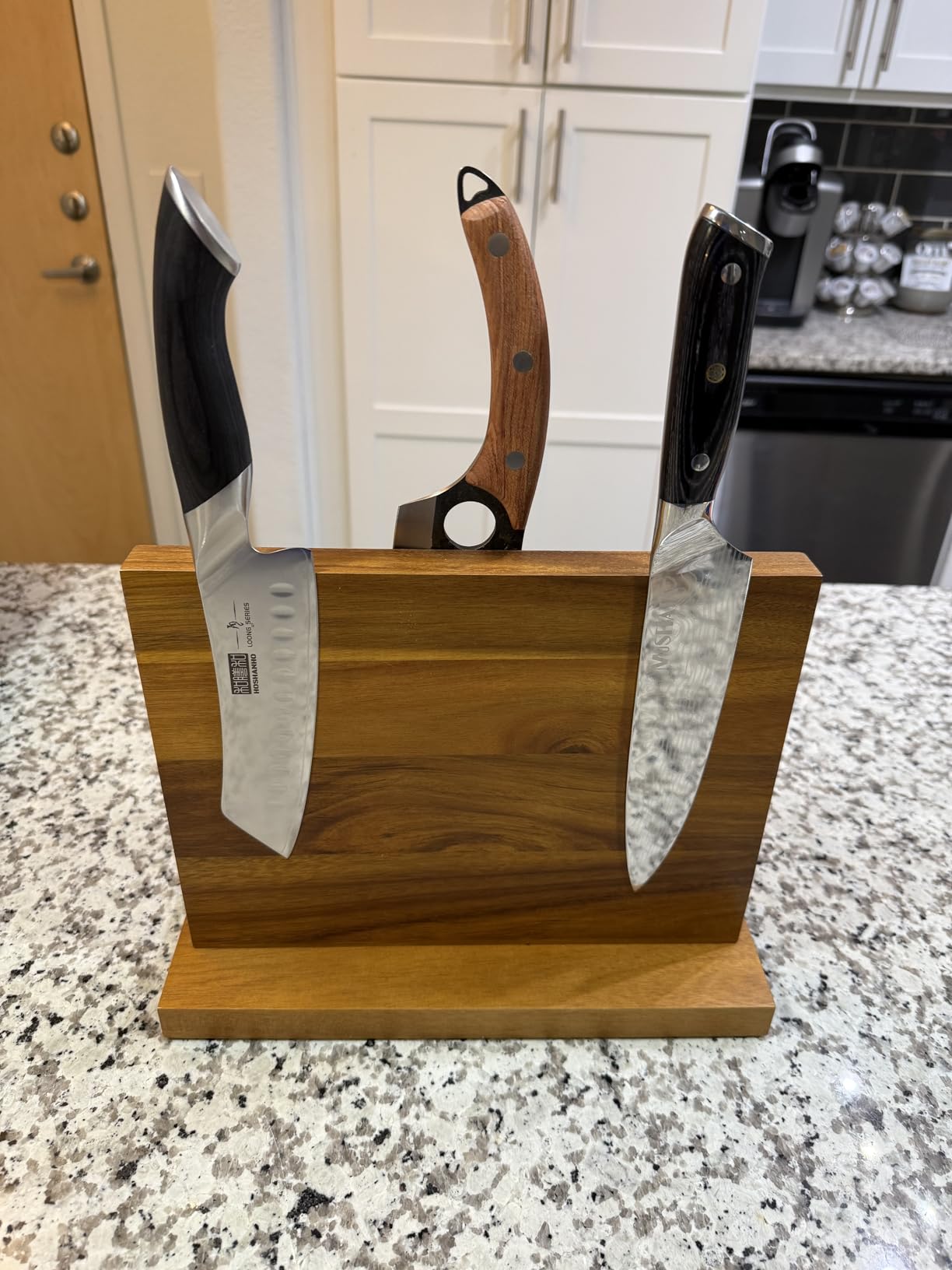 HOSHANHO 5 Inch Japanese Chef Knife, Ultra Sharp High Carbon Stainless Steel Kitchen Knife, Professional Santoku Knives with Ergonomic Pakkawood Handle customer photo 2