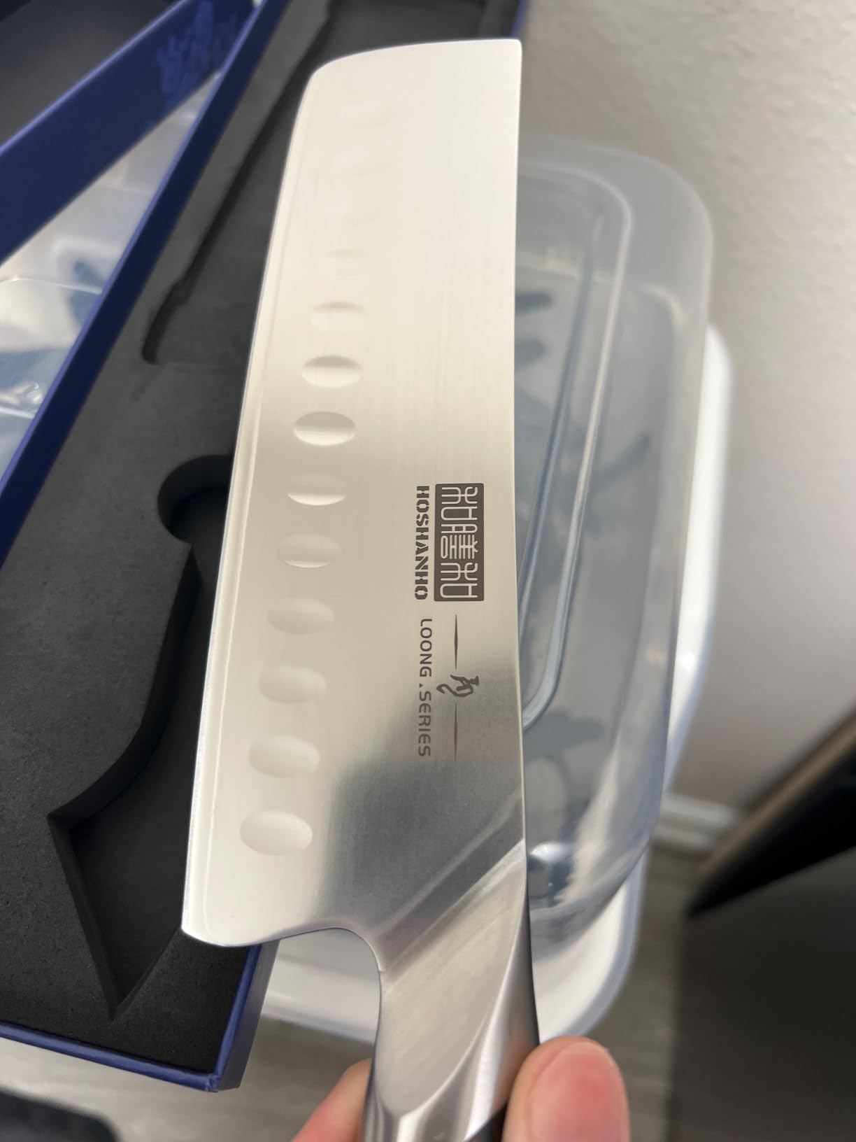 HOSHANHO 5.5 Inch Nakiri Knife, Japanese High Carbon Stainless Steel Chef Knife customer photo 2