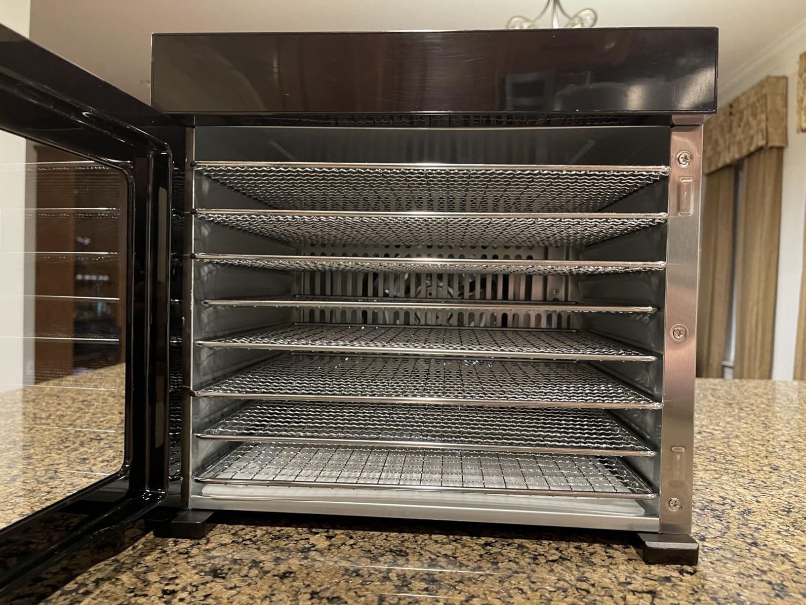 Food Dehydrator Machine, Powerful Food Dryer with 8 Stainless Steel Trays, Adjustable Temperature up to 167°F & 48-Hour Timer for Jerky, Fruits, Herbs - Includes Mesh Tray, Drip Tray & Recipe Guide customer photo 1
