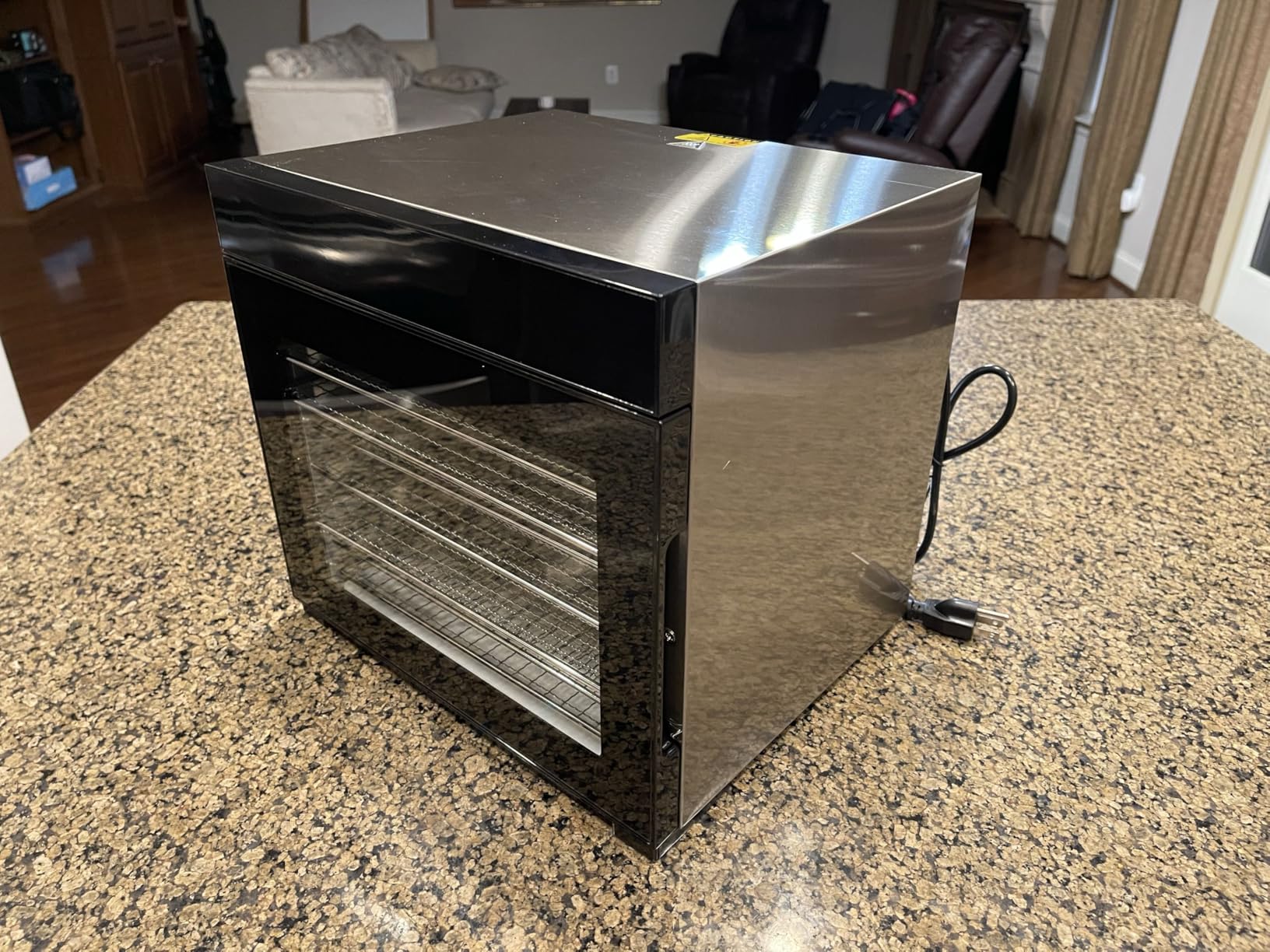 Food Dehydrator Machine, Powerful Food Dryer with 8 Stainless Steel Trays, Adjustable Temperature up to 167°F & 48-Hour Timer for Jerky, Fruits, Herbs - Includes Mesh Tray, Drip Tray & Recipe Guide customer photo 2