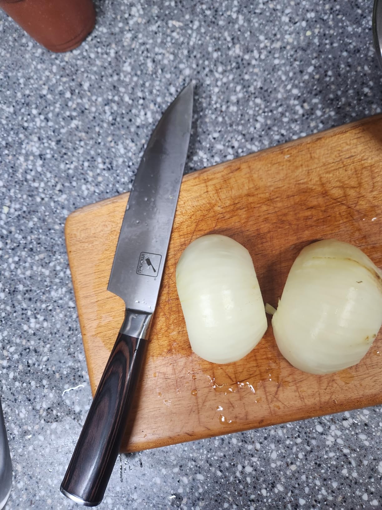 imarku 3 Pieces Knife set, Japanese HC Stainless Steel Kitchen Knife Set, Professional Chef Knife Set With Ergonomic Pakkawood Handle, Ultra Sharp Knives Set for Kitchen & Home Cooking customer photo 1