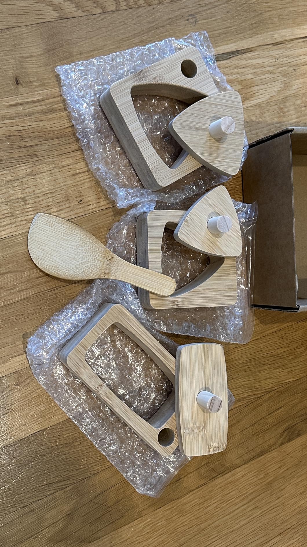 100% Bamboo Onigiri Molds, Japanese Musubi Press Maker - BPA-Free, Eco-Friendly, Nature and Healthy, Non-Stick, Triangle Japanese Rice Molds for Kids and Adult Bento customer photo 2