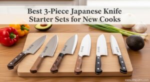 Best 3-Piece Japanese Knife Starter Sets for New Cooks