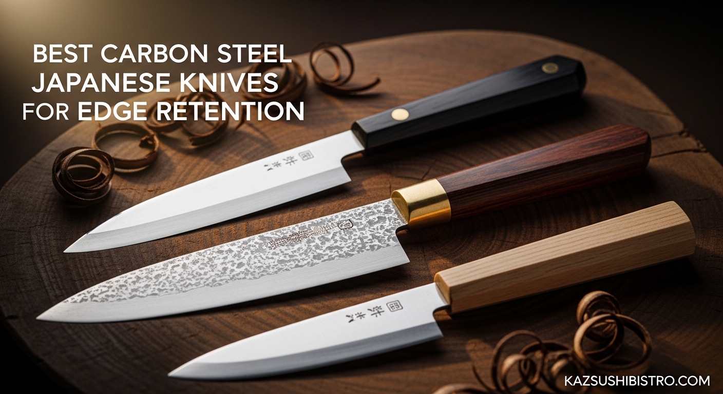 Best Carbon Steel Japanese Knives for Edge Retention