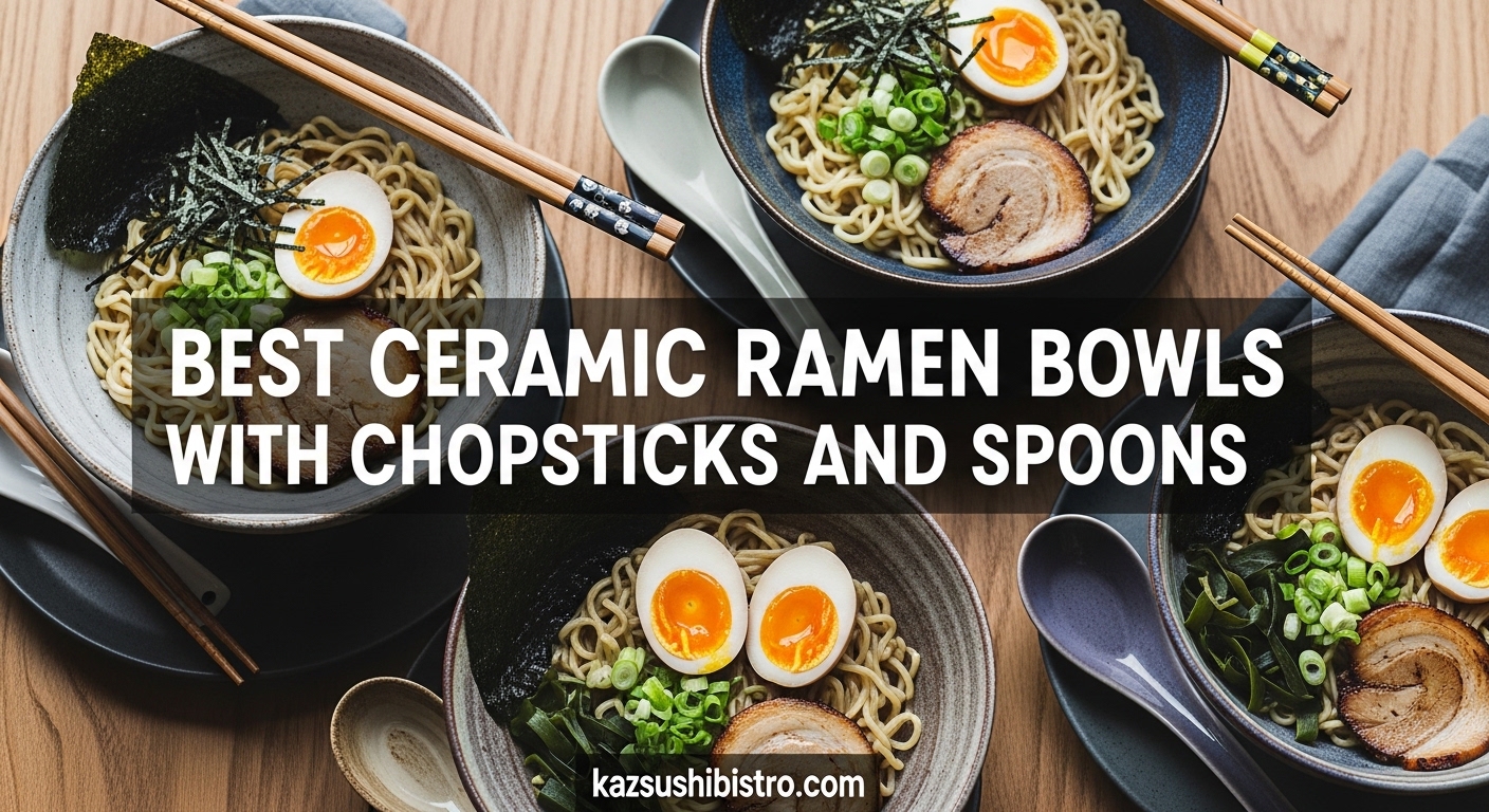 Best Ceramic Ramen Bowls With Chopsticks and Spoons
