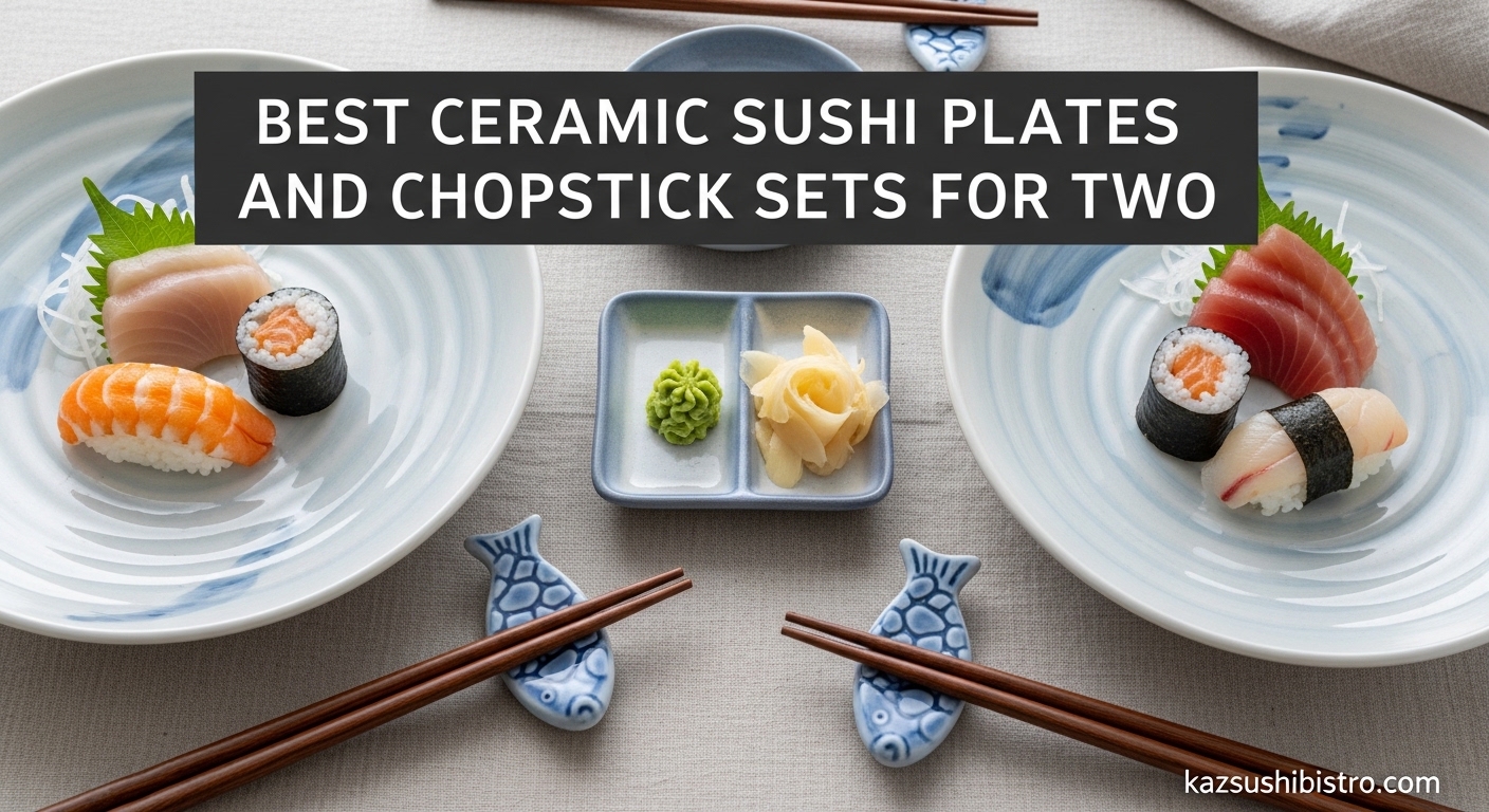 Best Ceramic Sushi Plates and Chopstick Sets for Two