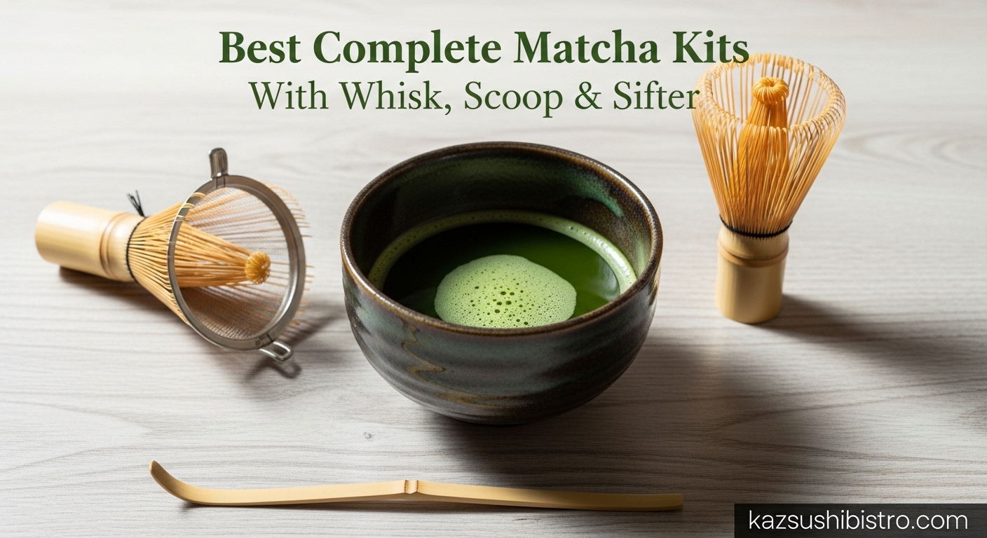 Best Complete Matcha Kits With Bowl, Whisk, Scoop & Sifter