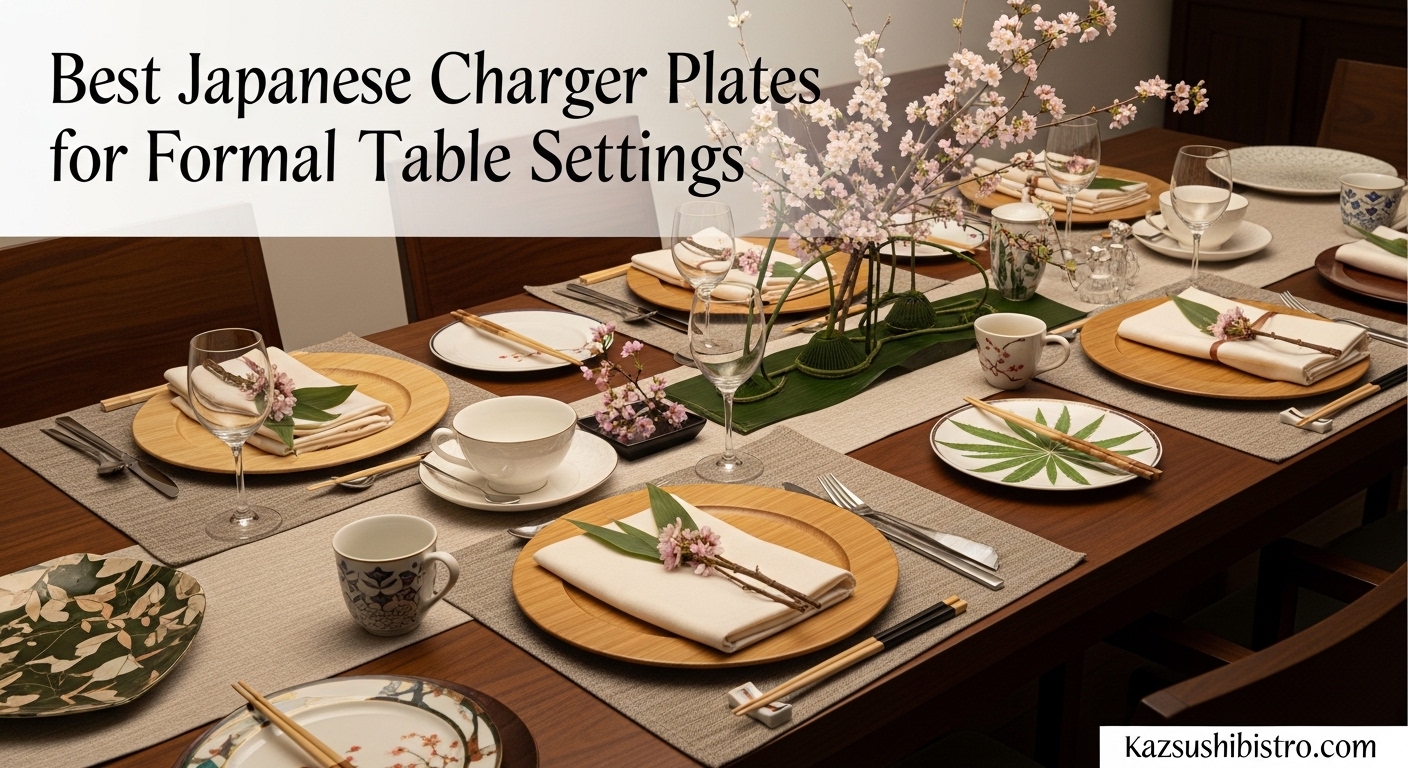 Best Japanese Charger Plates for Formal Table Settings