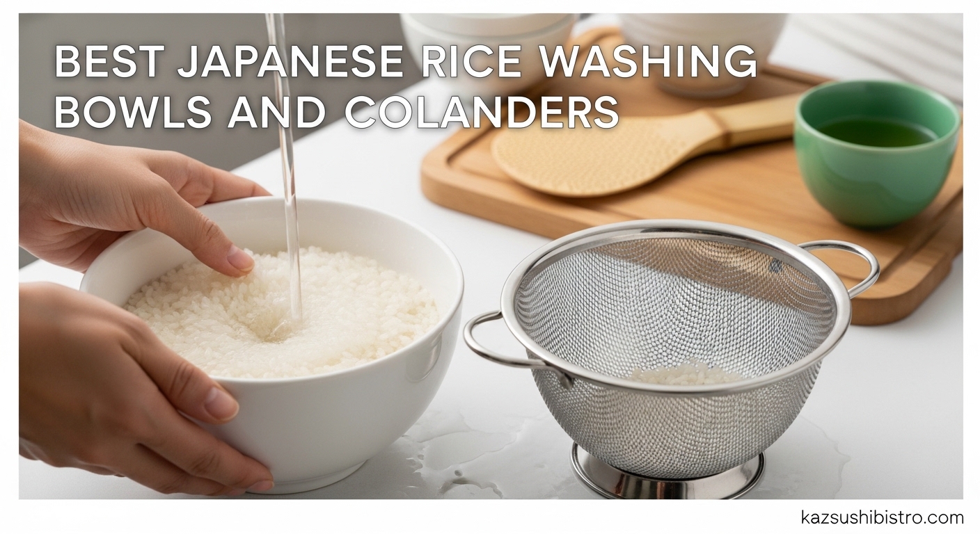 Best Japanese Rice Washing Bowls and Colanders