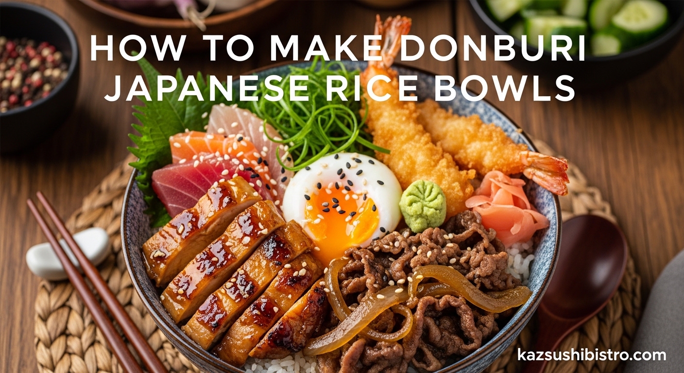 How to Make Donburi Japanese Rice Bowls