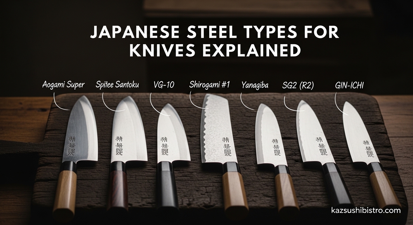Japanese Steel Types for Knives Explained