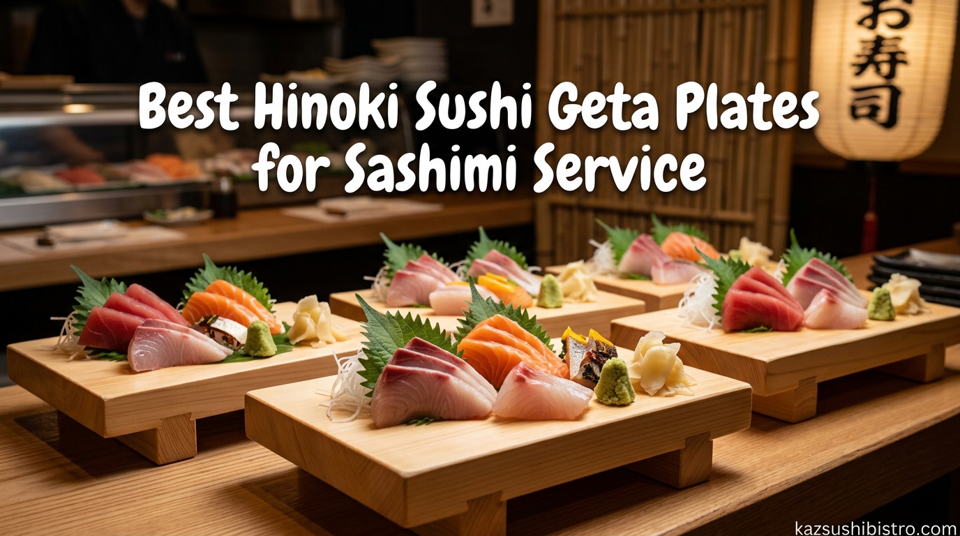 Best Hinoki Sushi Geta Plates for Sashimi Service