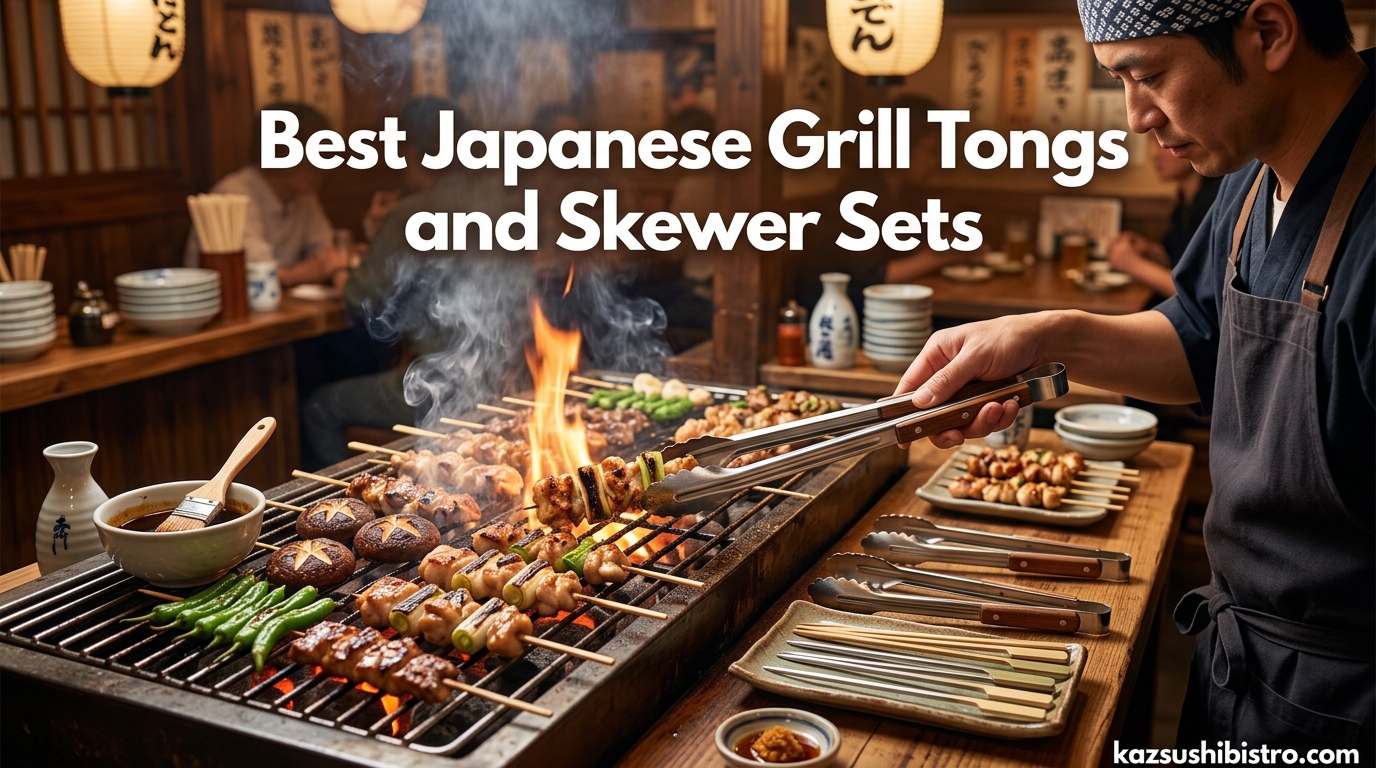 Best Japanese Grill Tongs and Skewer Sets