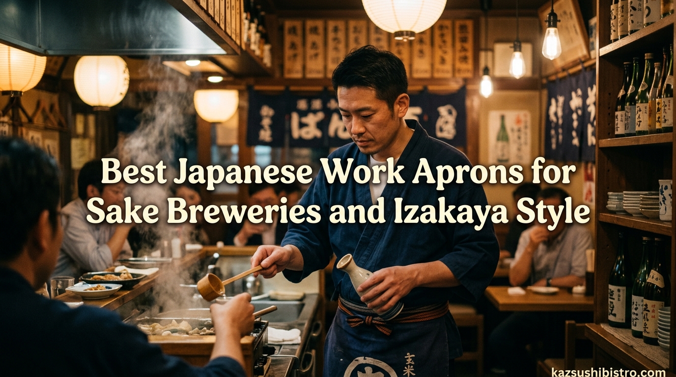 Best Japanese Work Aprons for Sake Breweries and Izakaya Style