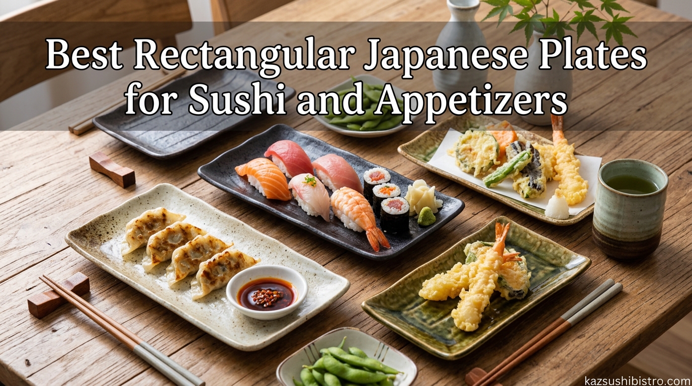 Best Rectangular Japanese Plates for Sushi and Appetizers