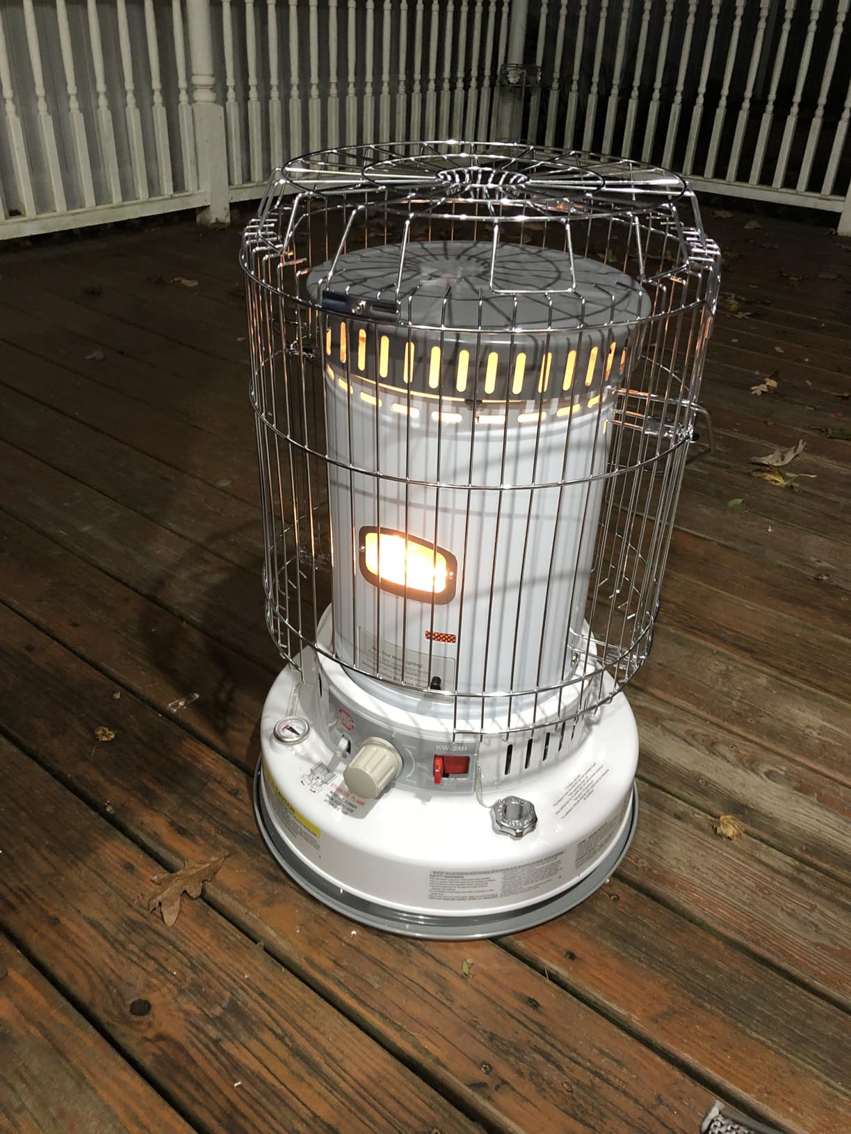Comfort Glow Indoor Kerosene Convection Heater, 23,800 BTUs, Grey - KW-24J | Heater for Winter Emergencies, 360 Degree Heating Radius, Heats up to 1,000 sq. ft., Operates up to 12 Hour on One Tankful customer photo 2